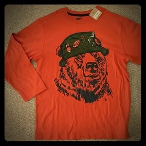 Crazy8 boys long sleeve shirt XL orange